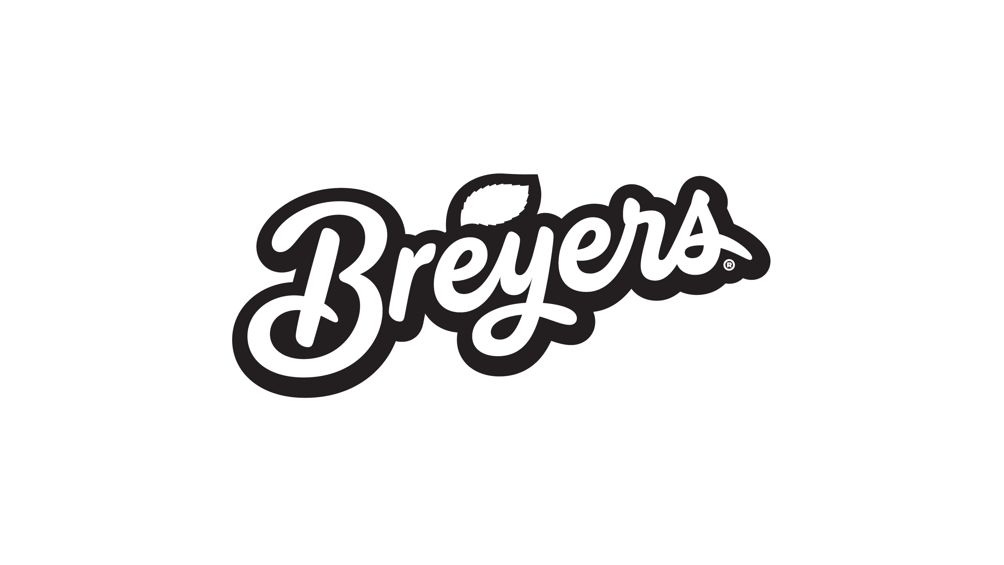 241017_Breyers_Outline_Logo Breyers ice cream logo with leaf design