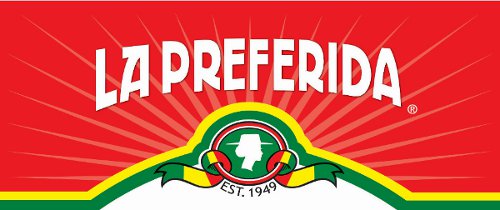 La-Preferida-Logo La Preferida logo, established 1949, red background.