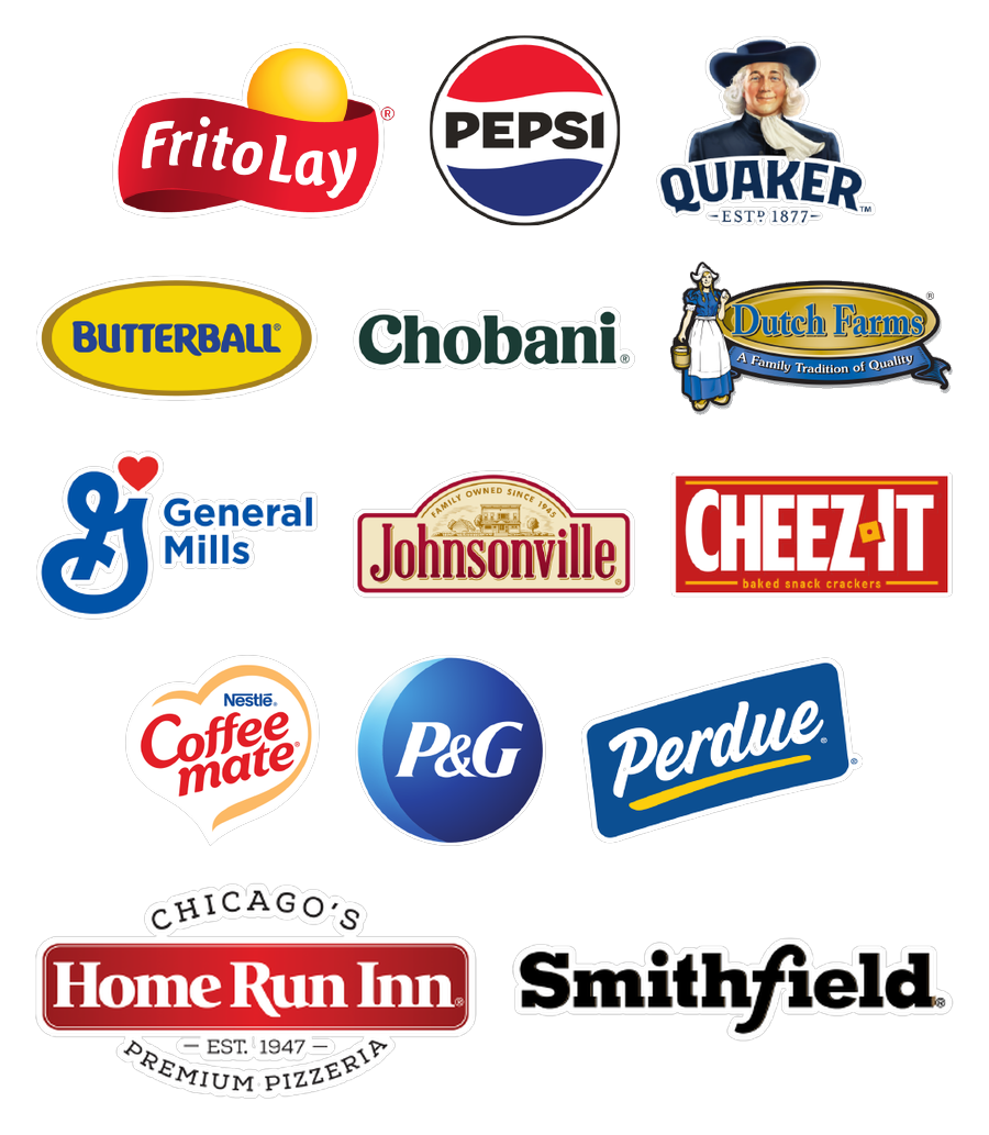 Collection of major food and consumer brand logos