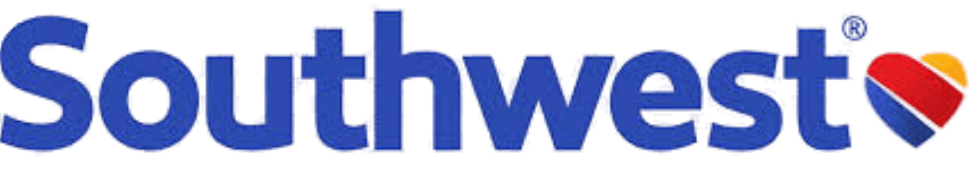 Southwest Airlines logo in blue with heart symbol